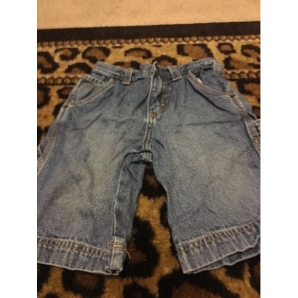 Cherokee Little Boys Medium Wash Carpenter Jean Shorts Size 7